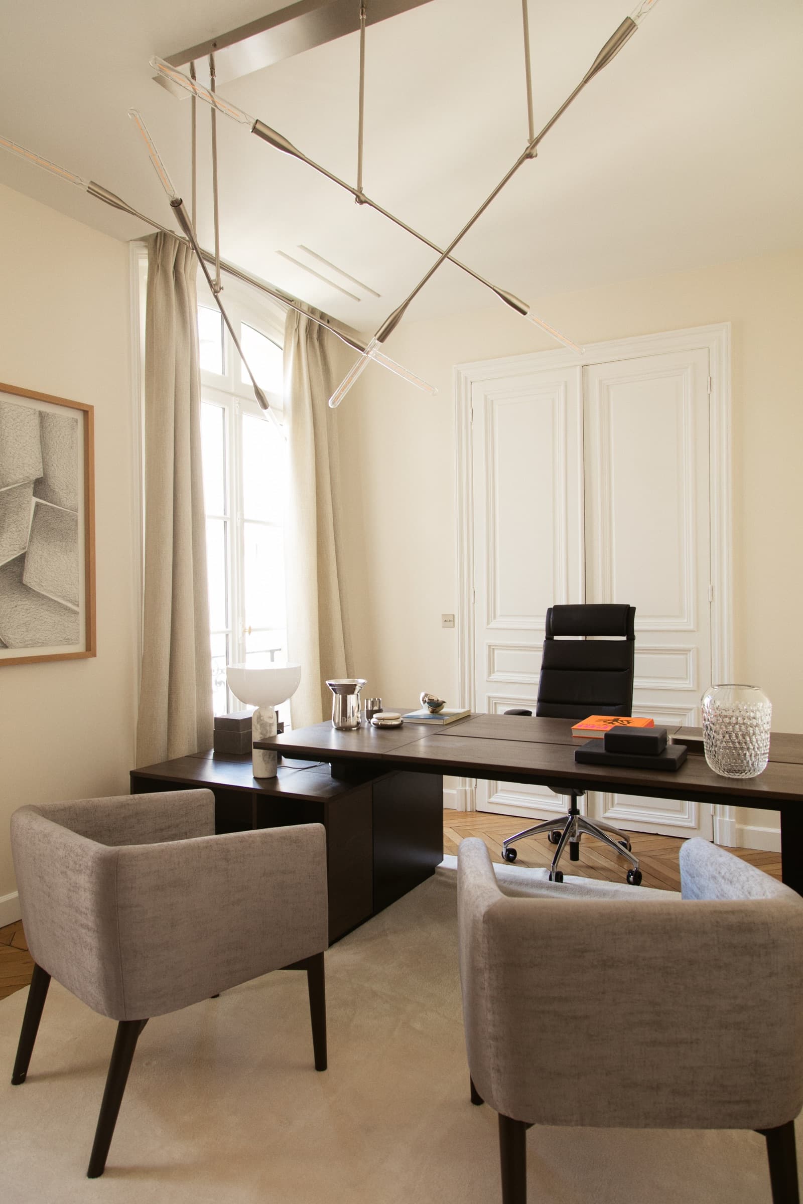 Bureau dans le projet Appartement haussmannien à Paris, France.